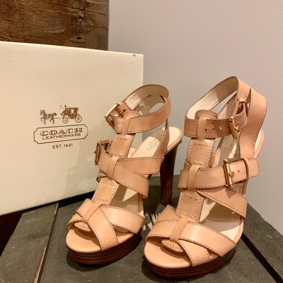 Coach Stephanie Vacchetta Camel 7.5 - Picture 4 of 5